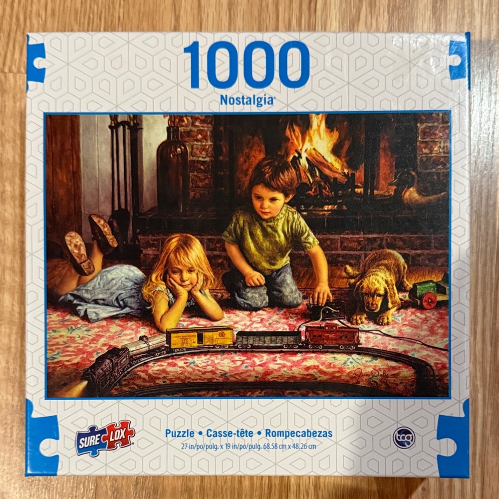 Nostalgia “Firelight Express” 1000 Piece Puzzle - NEW 🚂